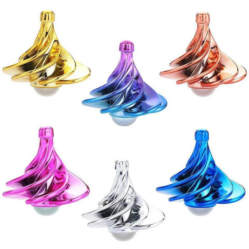Engraçado mesa vento soprando brinquedo de bolso rotativo fidget girador cinético adulto alívio do estresse brinquedos para crianças aniversário presente natal