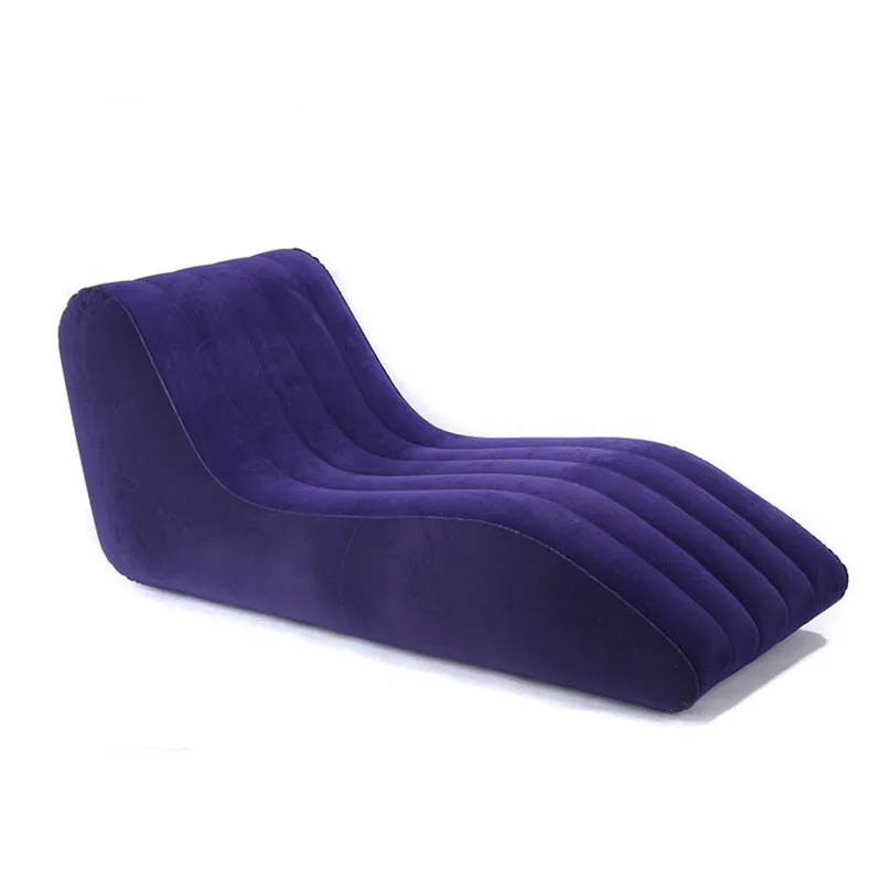 Leisure Inflatable Sofa Thickened Creative Flock Lazy Sofa S Type Adult Sofa Recliner