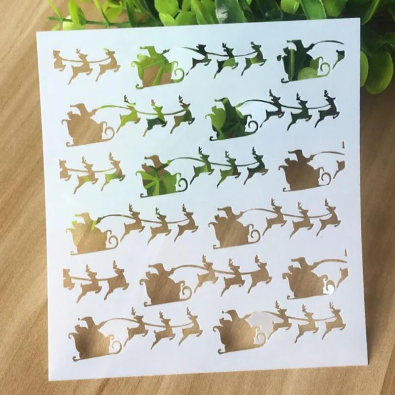 1 Máy Tính Stencils Tranh Bản Mẫu Sông DIY Thêu Sò Tô Màu Nổi Nhật Ký Album Ảnh Trang Trí Văn Phòng Học Tập Có Thể Tái Sử Dụng