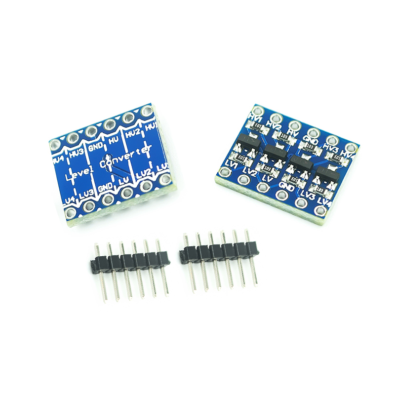 Convertidor de nivel lógico IIC I2C, módulo bidireccional, 2 canales, 4 canales, 3,3 V a 5V, cambiador para Arduino, 10 Uds.