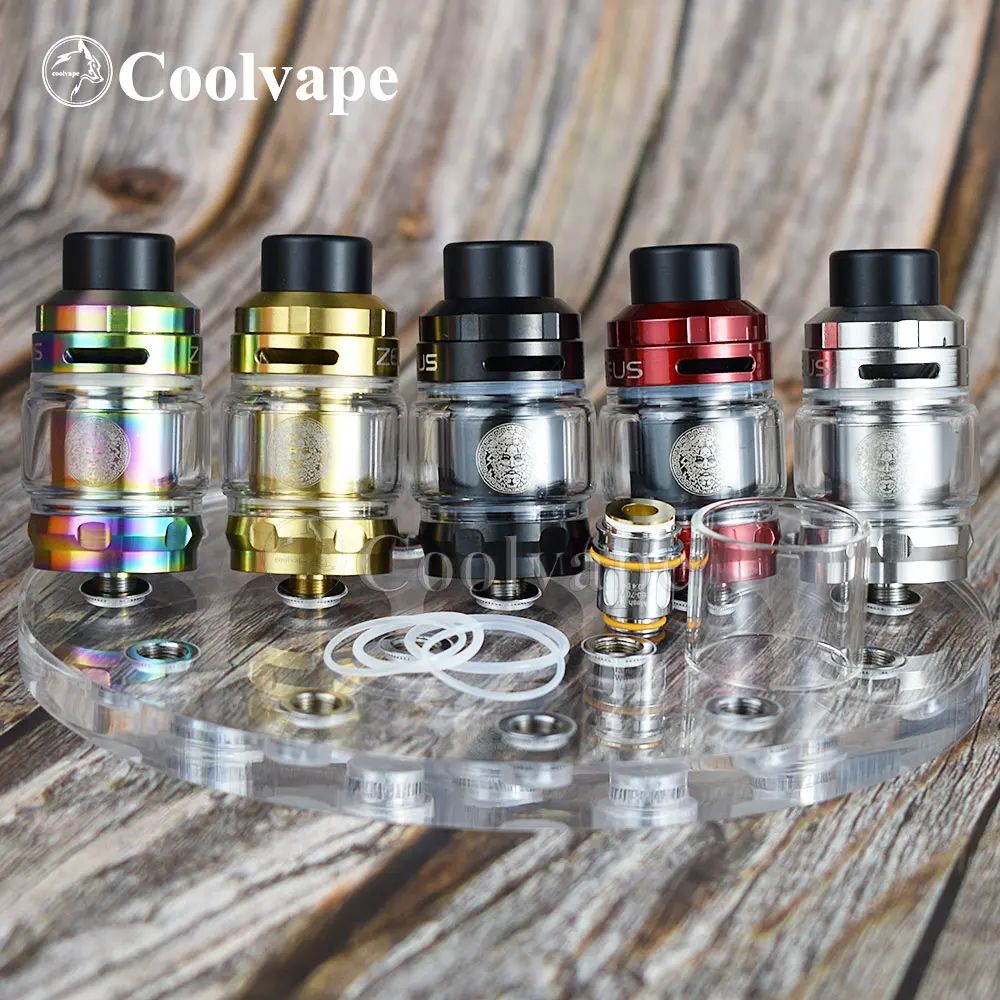 Tanque de alta calidad Zeus sub ohm rta, atomizador vs zeus rta x /zeus rta x, capacidad de 2ml/5ml, bobina de malla zeus 316ss