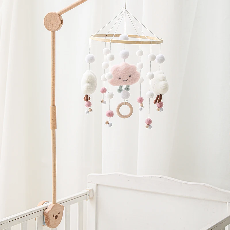 Giường Cũi Cho Bé Di Động Lục Lạc Âm Nhạc Đồ Chơi Giáo Dục Giường Chuông Sơ Sinh Giường Di Động Chuông Chân Đế Cho Bé Đồ Chơi Gỗ Giường Phụ Kiện Chuông