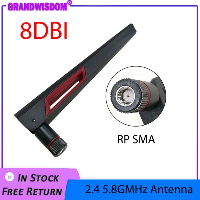 GWS 2,4 GHz 5,8 GHz Antenne echte 8 dBi RP-SMA Stecker Dual Band wifi Antena antenne SMA weibliche drahtlose router CE OEM großhandel