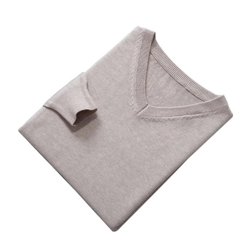 Man Pullovers ฤดูหนาวใหม่แฟชั่น Vneck เสื้อร้อนขายถักจัมเปอร์ชายผ้าขนสัตว์มาตรฐาน Tops