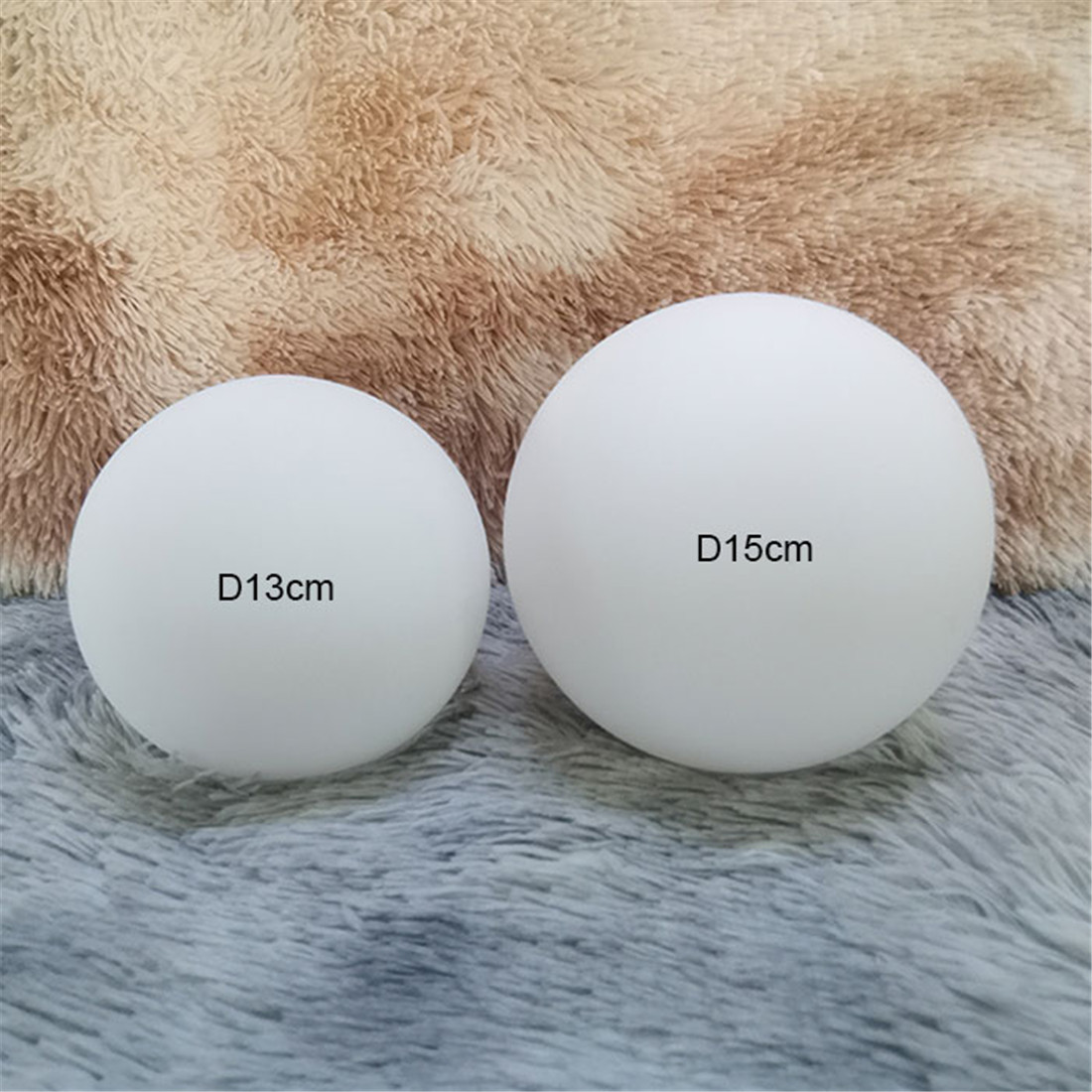 Klare, weiße, graue Farbe, verblassender Ersatz-Glasschirm für Magic Bean Kronleuchter-Pendelleuchte, graublaue Globus-Lampenschirm-Montage