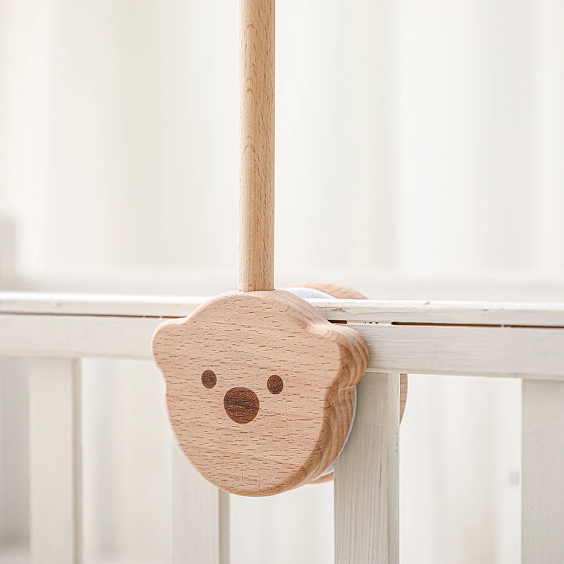 Giường Cũi Cho Bé Di Động Lục Lạc Âm Nhạc Đồ Chơi Giáo Dục Giường Chuông Sơ Sinh Giường Di Động Chuông Chân Đế Cho Bé Đồ Chơi Gỗ Giường Phụ Kiện Chuông