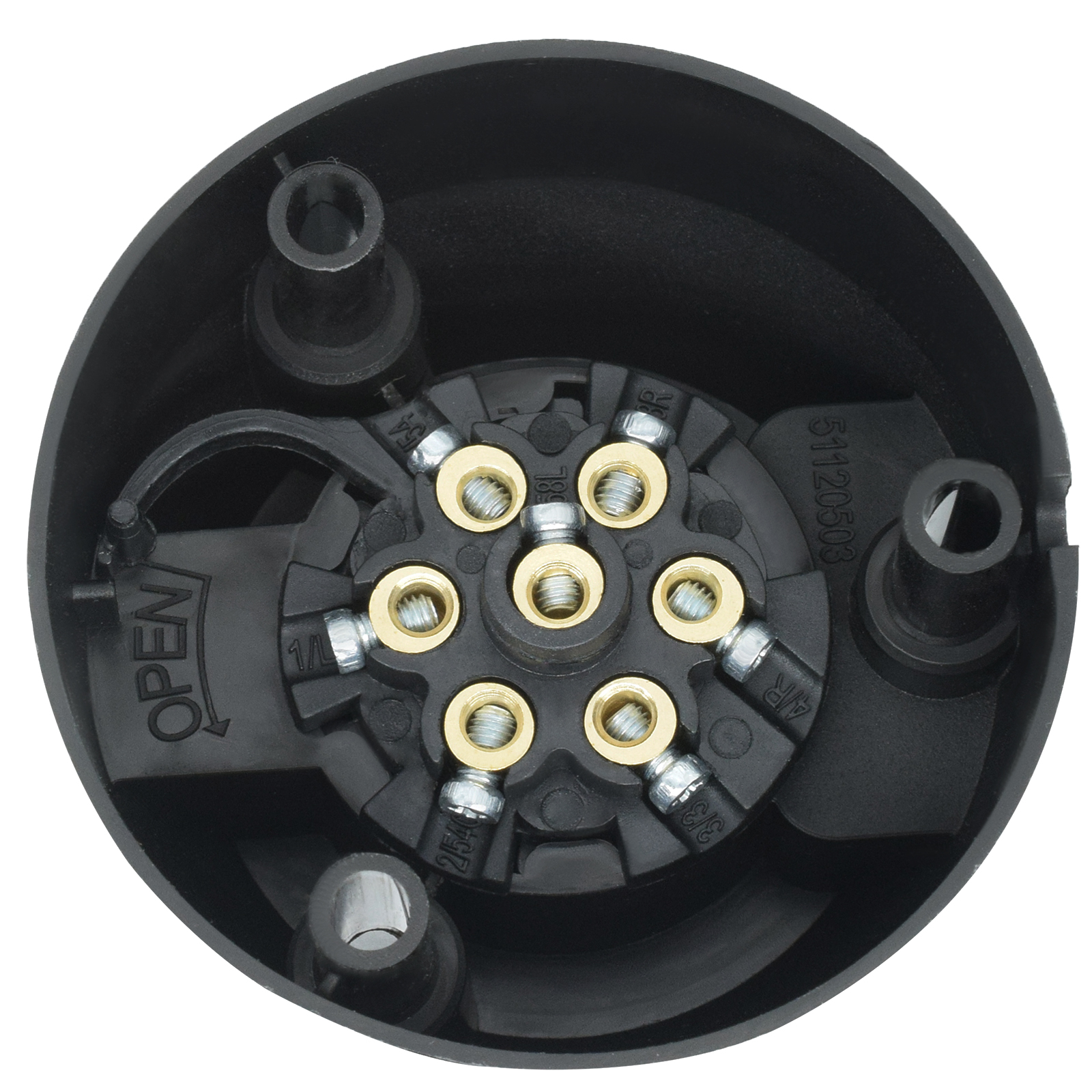 7 ピン 12V トレーラー配線ソケットトウバー牽引コンバータキャラバントラック用耐久性のあるプラグソケットアダプタプロテクター接続