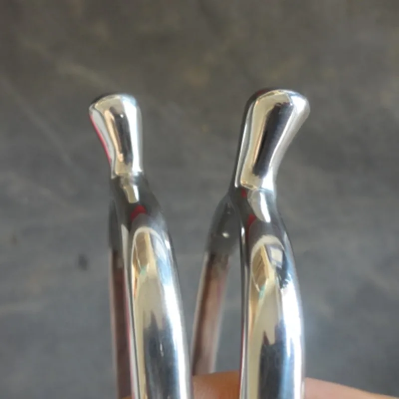 Sperone da equitazione in acciaio inossidabile 17mm estremità a sfera con gambo corto speroni inglesi HorseTack