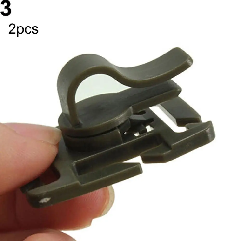 2 Chiếc Xoay Được Uống Ống Kẹp Molle Hydrat Hóa Bàng Quang Uống Ống Hút Bẫy Vòi Webbing Kẹp Cho Bình Nước Camelbak-Nước bộ Túi