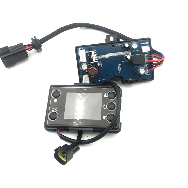 12/24V 2KW 5KW 8KW Kẻ Lằn Chìm Không Khí Nóng Màn Hình LCD Công Tắc + Điều Khiển Ban Bo Mạch Chủ + Remote Điều Khiển Từ Xa tương Tự Như Eberspacher Webasto