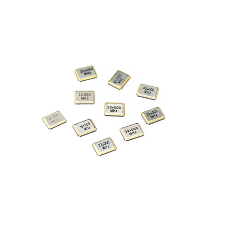 10 Cái/lốc 3225 Bị Động SMD Dao Động Tinh Thể 4PIN Dao Động 8Mhz 11.0592Mhz 12Mhz 13.56Mhz 14.31838Mhz 16mhz 20Mhz 22.1184Mhz