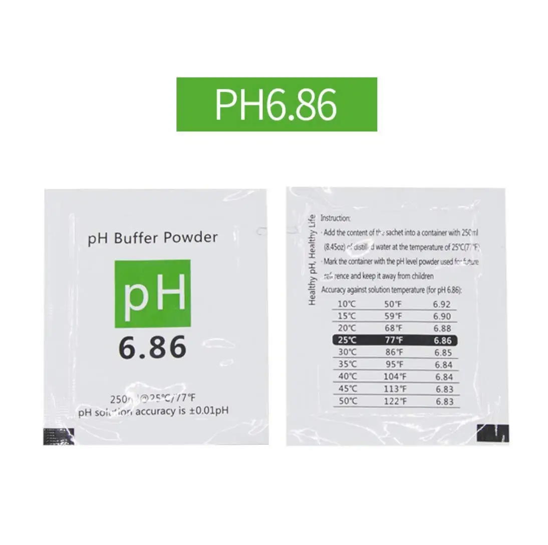 Đệm PH Bột Đo Dung Dịch Hiệu Chuẩn Ph4.00/6.86 /9.18 Hiệu Chuẩn Điểm Cho PH Kiểm Tra Đồng Hồ