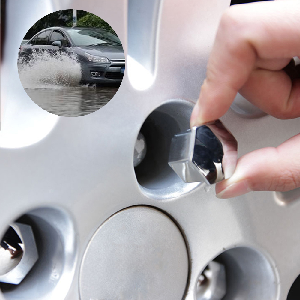 LEEPEE 20 piezas tapas de tuercas de rueda de coche llantas de perno enchufe especial cubierta de tornillo de cubo automático protección estilo de coche decoración Exterior