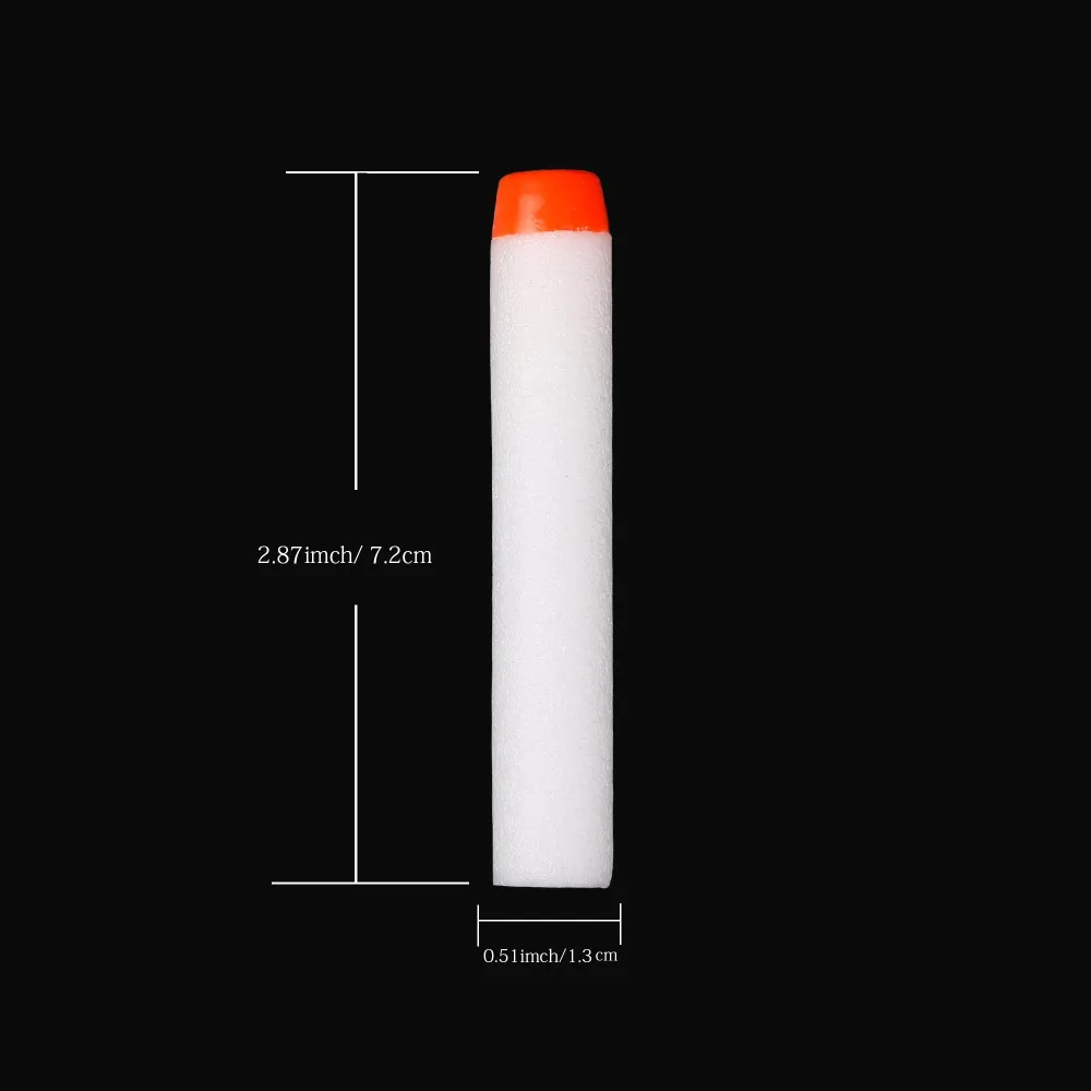 40pcs Fluorescence Toy  Gun Luminous Bullets for Nerf Series Blasters Refill Clip Darts EVA Soft Bullets glow in the dark