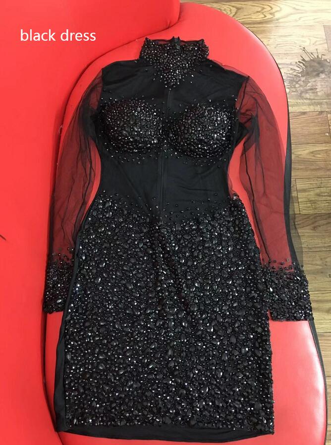 Body Sexy de malla transparente para mujer, traje de fiesta de cumpleaños, mamelucos de diamantes de imitación, traje de baile de equipo de cantante, rosa, blanco, azul