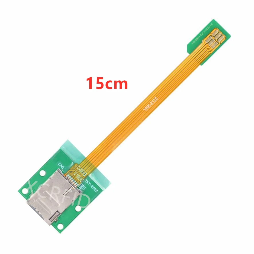 SIM มาตรฐานสายเคเบิลตัวแปลง FPC สาย15ซม.30ซม.2FF 3FF 4FF Nano บวกขนาดขนาด PCB Fixed Board