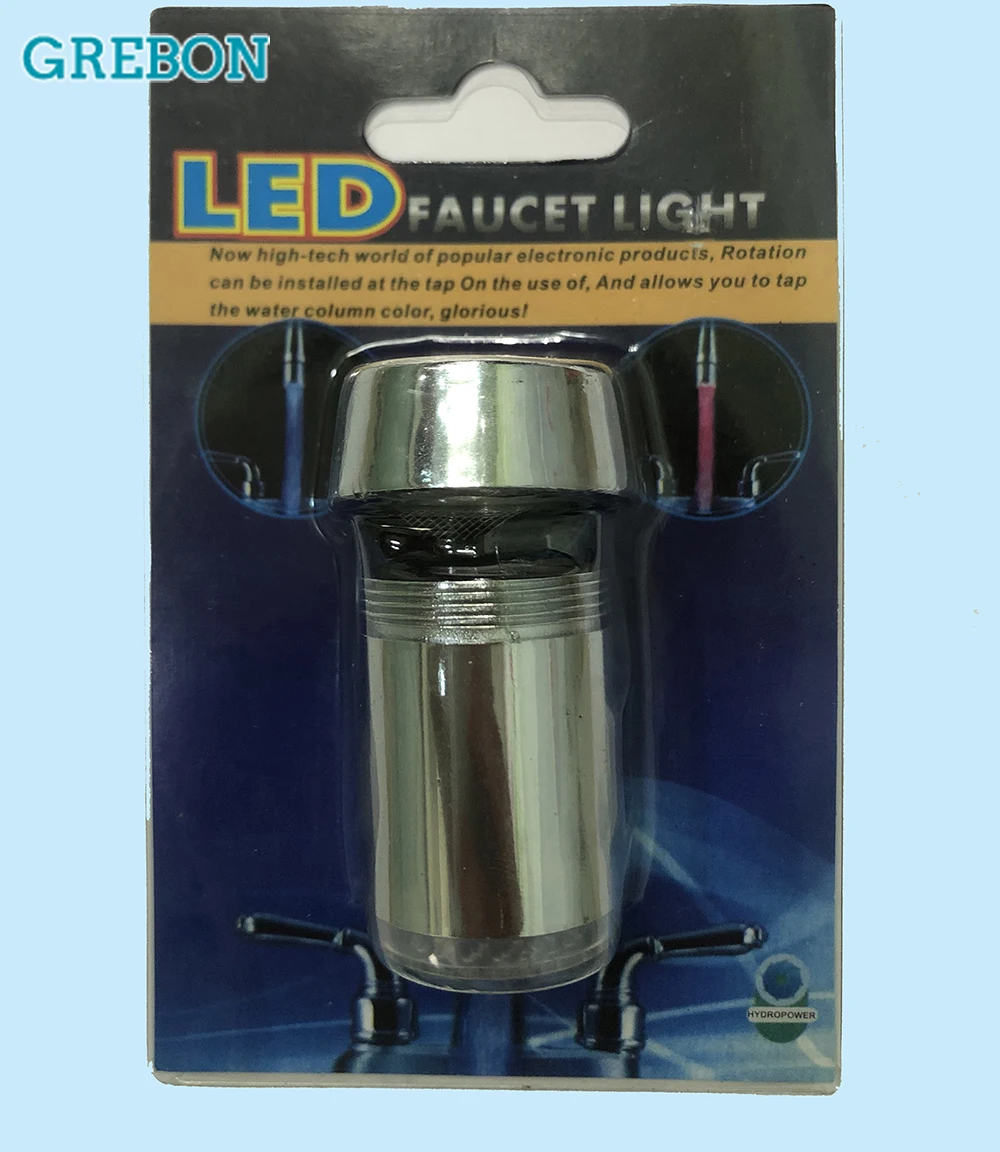Luminous เปลี่ยนสีหัวฉีดสําหรับ Water Tap Water Sprayer Shining Led Light-Up Glow ก๊อกน้ําห้องครัวกรองห้องน้ํา Access