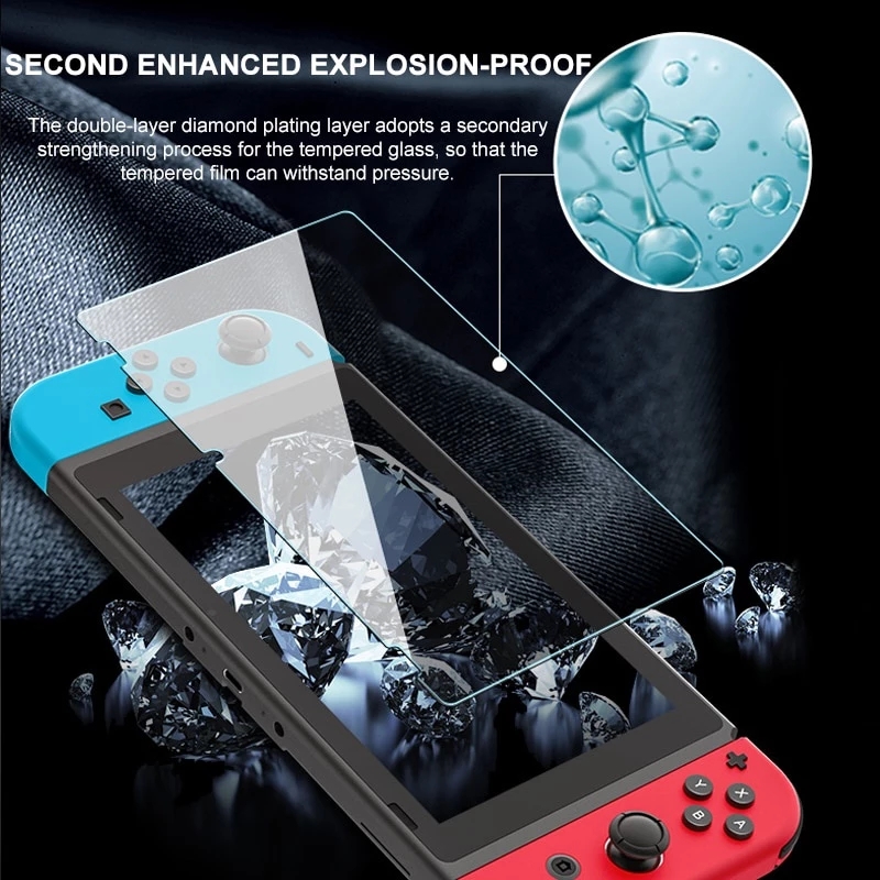 1/2/3PCS Protective Tempered Glass For Nintend Switch Lite Screen Protector Film For Nintendos Switch NS OLED Glass Accessories