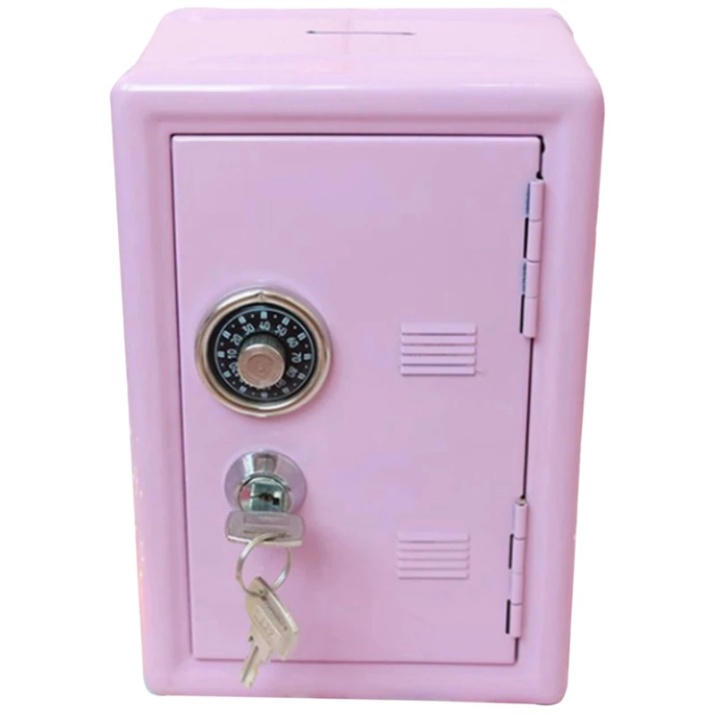 เด็กเงินธนาคาร mini กล่องเงินของขวัญกรณีปลอดภัยรหัสผ่านกุญแจโลหะเงินกล่องห้องนอน Locker บ้านเครื่องประดับ