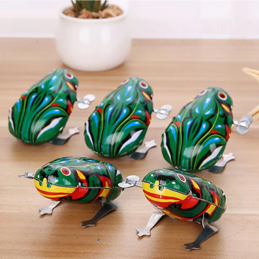 Trẻ Em Cổ Điển Ếch Đồ Chơi Gió Lên Đồng Hồ Đồ Chơi Thú Nhảy Ếch Của Trẻ Em Đồ Chơi Giáo Dục