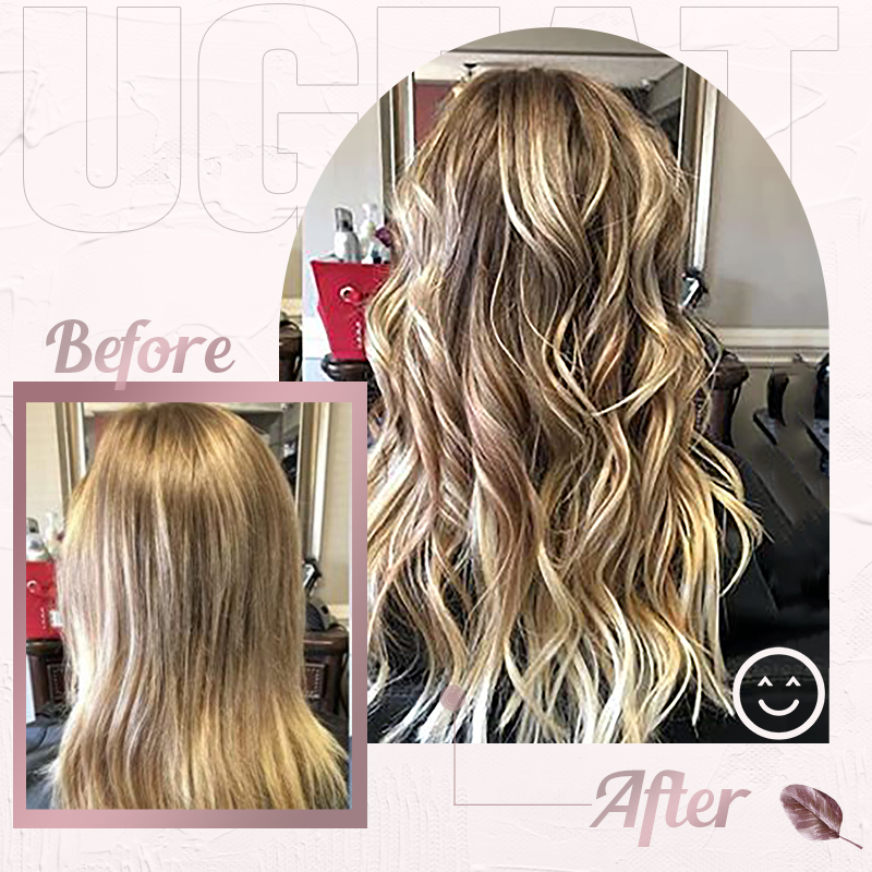 Ugeat Tape in Echthaarverlängerungen, 30,5–61 cm, maschinelles Remy-Haar, echtes Haar, Ombre-Blondes Haar, 2,5 g/Stück, 50 g/20 Stück