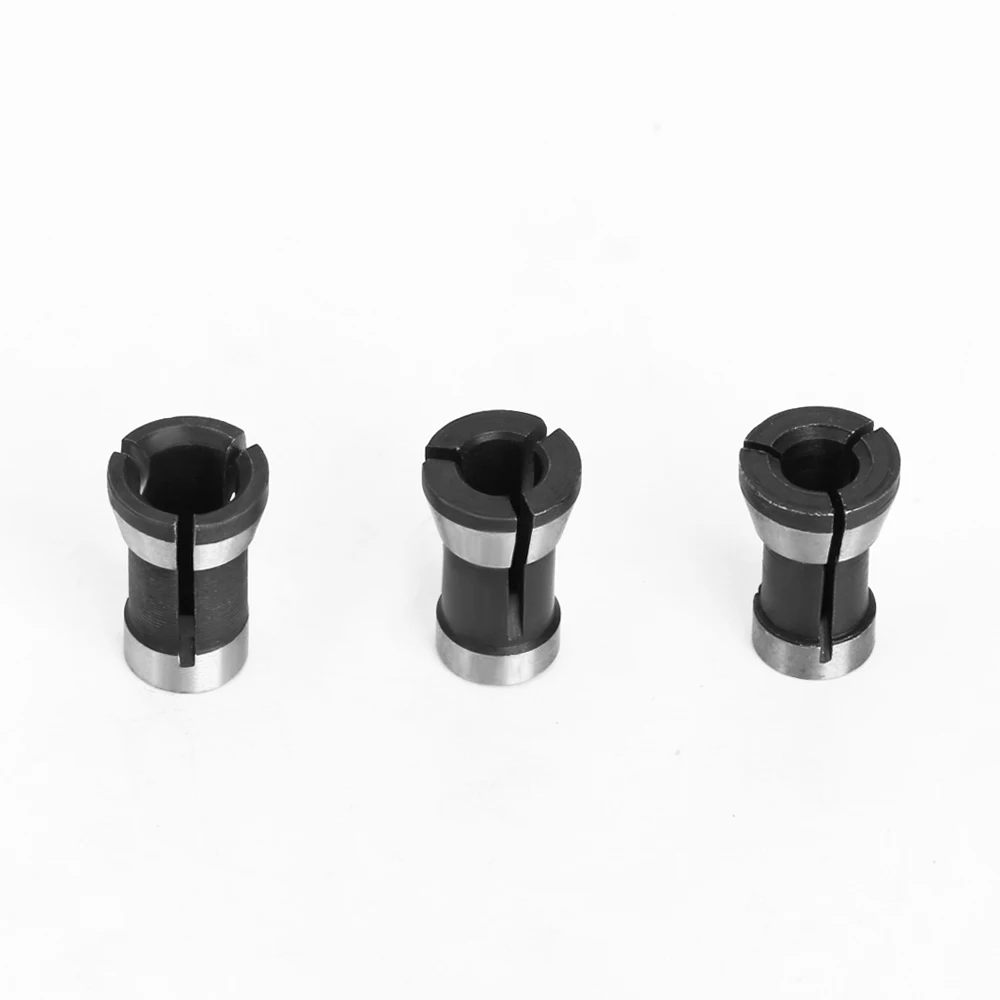 LAVIE 1 PC 3PCS ชุด Collets 6.35 มม.8 มม.6 มม.COLLET Chuck แกะสลักเครื่องตัดไฟฟ้า Router เครื่องตัดอุปกรณ์เสริม
