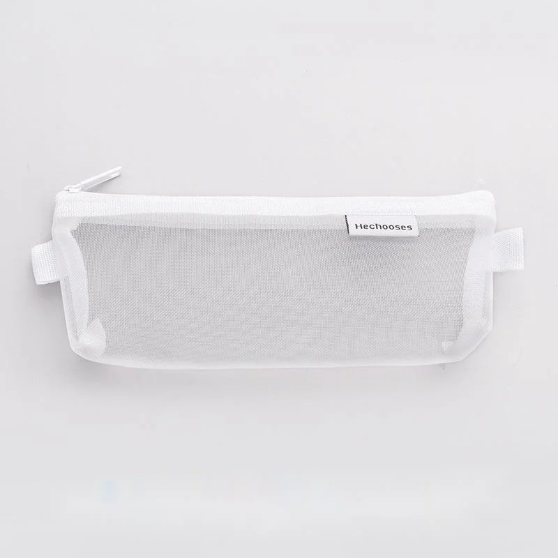 Ellen Brook 1 Cái Sáng Tạo Lưới Trong Suốt Dễ Thương Vuông/Hình Bầu Dục Di Động Bút Bút Chì Túi Túi Trường Văn Phòng Cung Cấp Văn Phòng Phẩm ốp Lưng