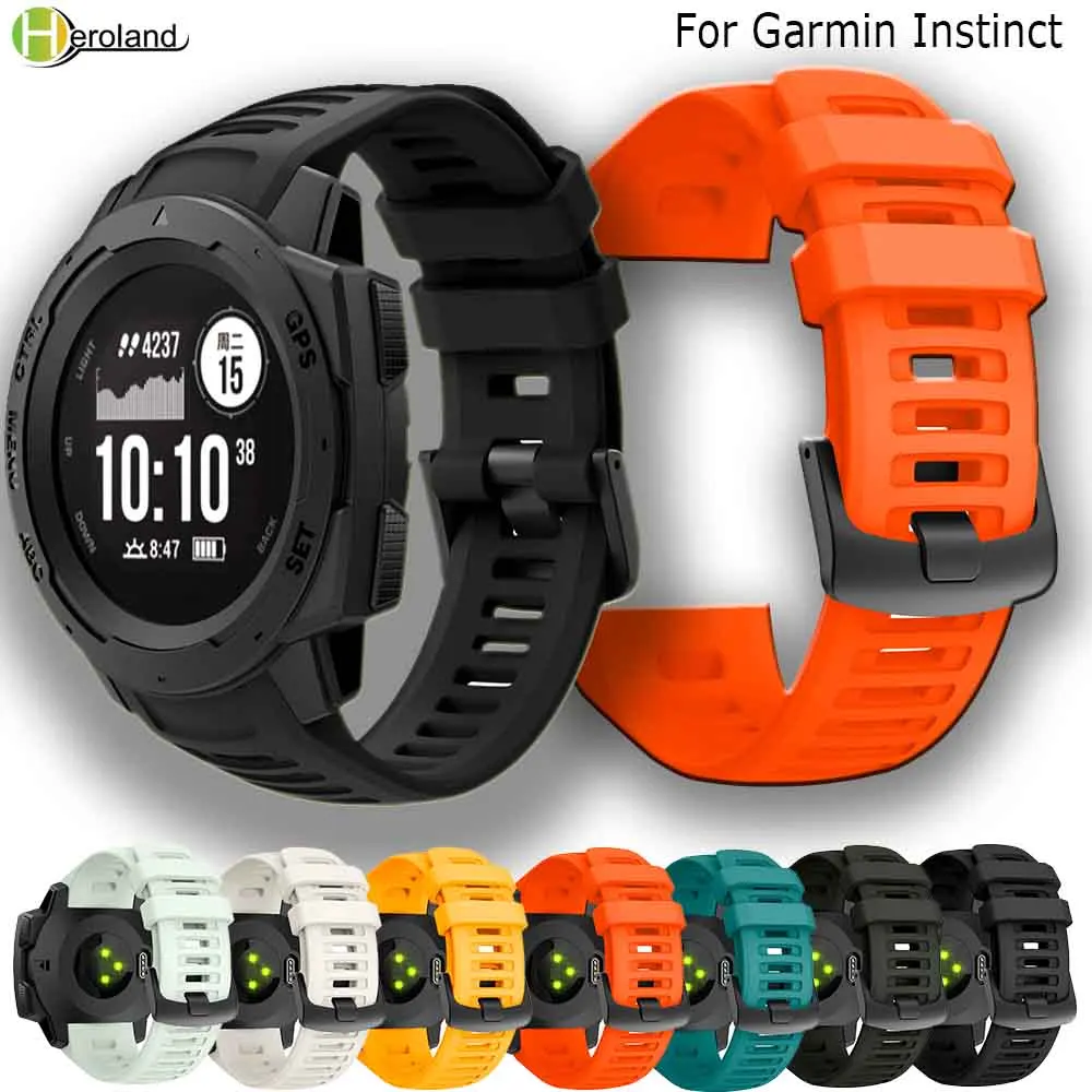 22Mm Dây Đeo Đồng Hồ Silicone Vòng Tay Dây Đồng Hồ Dành Cho Garmin Bản Năng Đồng Hồ Thông Minh Thể Thao Thay Thế Wirstband Đồng Hồ Nam Nữ của