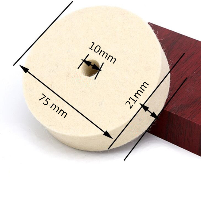 3 Inch 75Mm Đá Mài ĐỆM PHỒNG Bánh Xe Cảm Thấy Len Đánh Bóng Đĩa Mài Máy Xay Công Cụ Máy Đánh Bóng Phụ Kiện