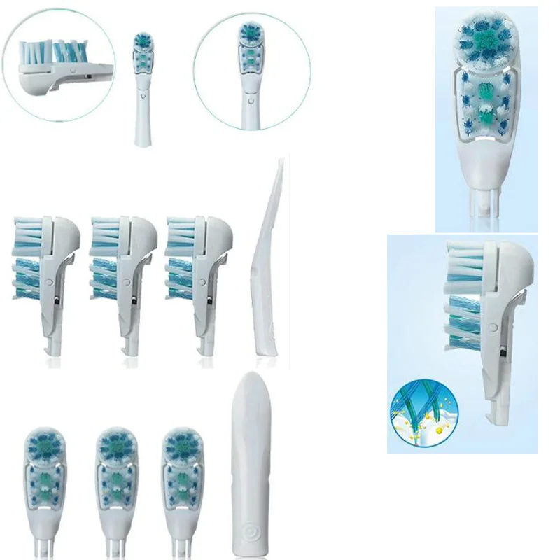 4 Cái/bộ 4734 Mẫu Pin Hàng Ngày Chăm Sóc Răng Miệng Đầu Bàn Chải Đánh Răng Lông Bàn Chải Mềm Mại Thay Thế Cho Răng Miệng B Dual Clean Hoàn Chỉnh Bàn Chải đầu
