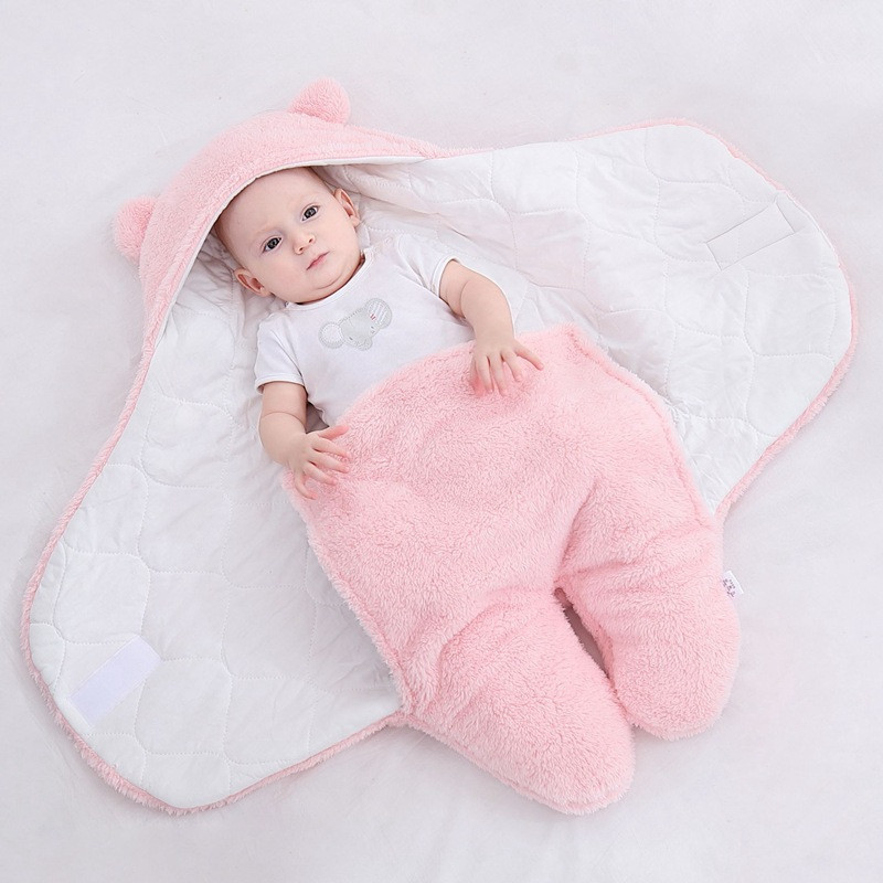 Cobertores macios para bebê recém-nascido, saco de dormir para bebê