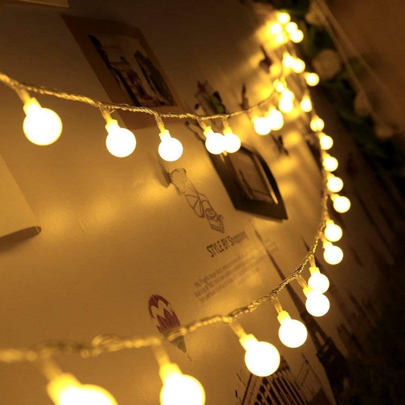 10M 100LED 220V/110V LED Luci della stringa della palla Lampadina di Natale Ghirlande leggiadramente all'aperto per le vacanze di nozze Casa Decorazione di Capodanno Lampada