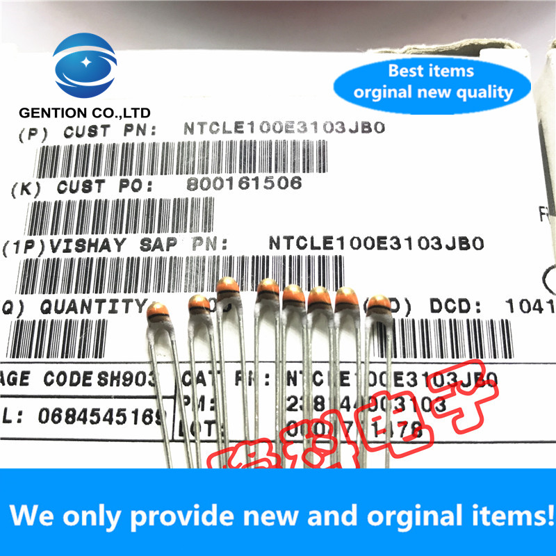 10 Chiếc 100% Mới Ban Đầu NTCLE100E3103JB0 Điện Trở Nhiệt NTCLE100E3103 VISHAY NTC 10K Chì