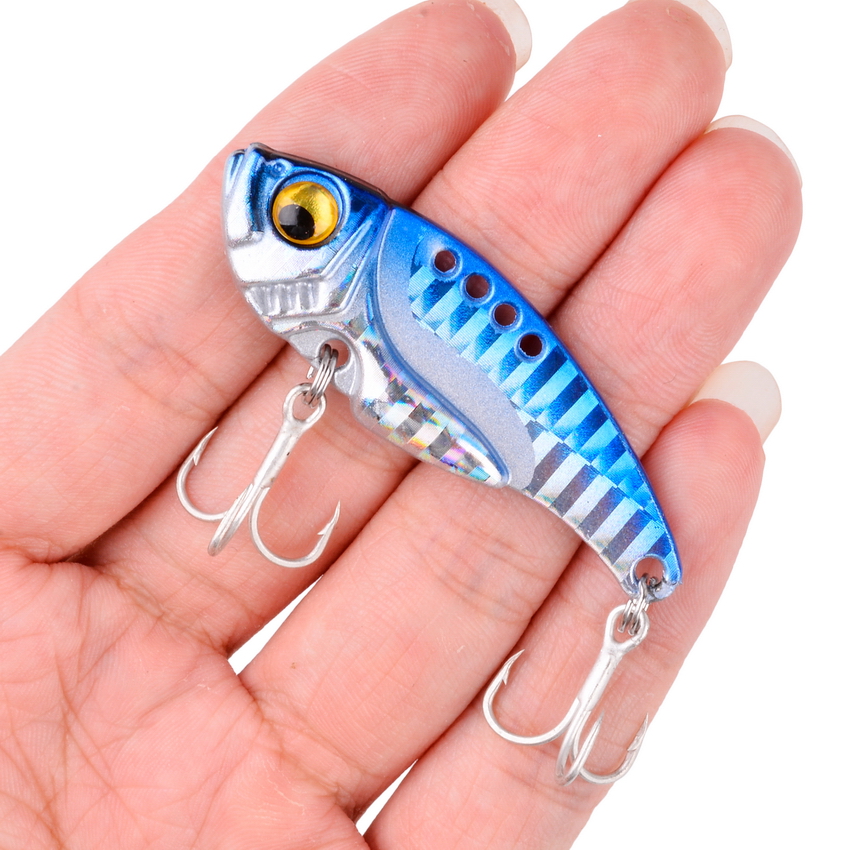 1 Cái Mùa Đông Kim Loại VIB Con Quay Spinner Mồi Dụ Cá 3G 7G 10G 15G 20G Ghép Hình rung Nhân Tạo Mồi Câu Cá Hồi Cá Hồi Mồi Pesca Giải Quyết