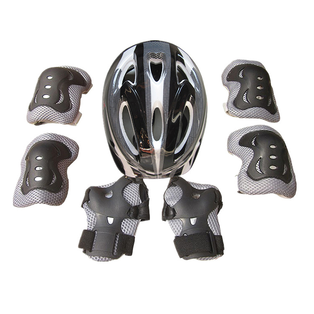 7 Teile/satz Kinder Junge Mädchen Sicherheit Helm Knie Ellenbogen Pad Sets Kinder Radfahren Skate Fahrrad Helm Schutz Sicherheit Schutz