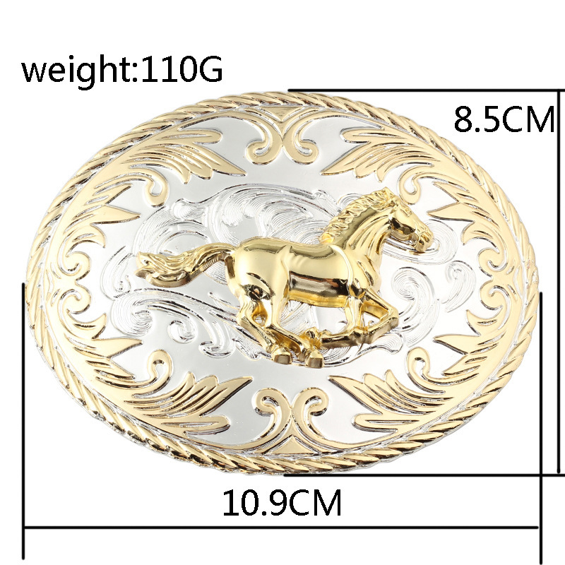 Fivela de cinto Mustang Acessórios de roupas jeans ocidentais fivela grande