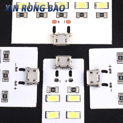 1PCS high quality 5730 smd 5V 430mA~470mA White Mirco Usb 5730 LED lighting panel USB mobile light Emergency light night light