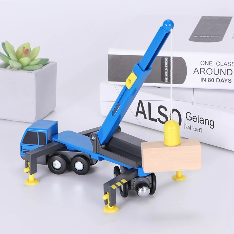 Đa Chức Năng Đào Tạo Bộ Đồ Chơi Mini Xe Cần Cẩu Đồ Chơi Vheicles Đồ Chơi Trẻ Em Tương Thích Với Gỗ Bài Nhạc Đường Sắt