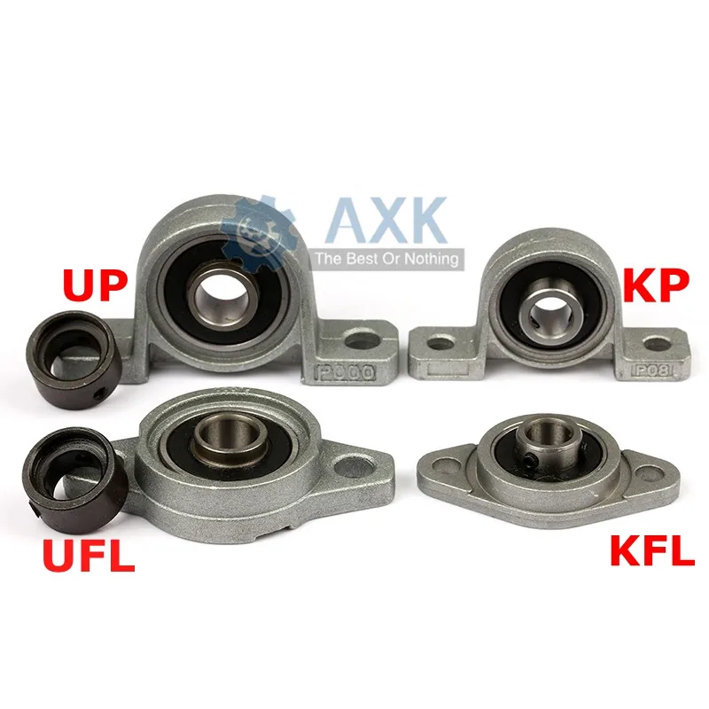 KFL08 KP08 KFL000 KP000 KFL001 KP001 soporte del eje de cojinete rodillo esférico aleación de Zinc montado rodamientos almohada bloque vivienda