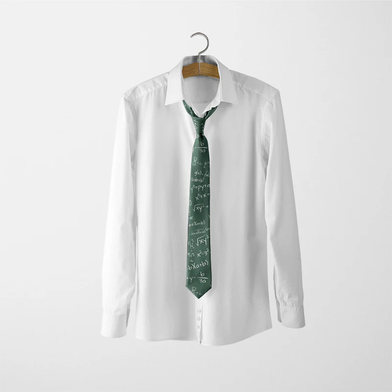 Thiết Kế Sáng Tạo Ký Hiệu Toán Học Cà Vạt Nam Hình Thú Ngộ Nghĩnh Con Công In Polyester Phong Cách Doanh Nhân Buộc Đảng Áo Phụ Kiện