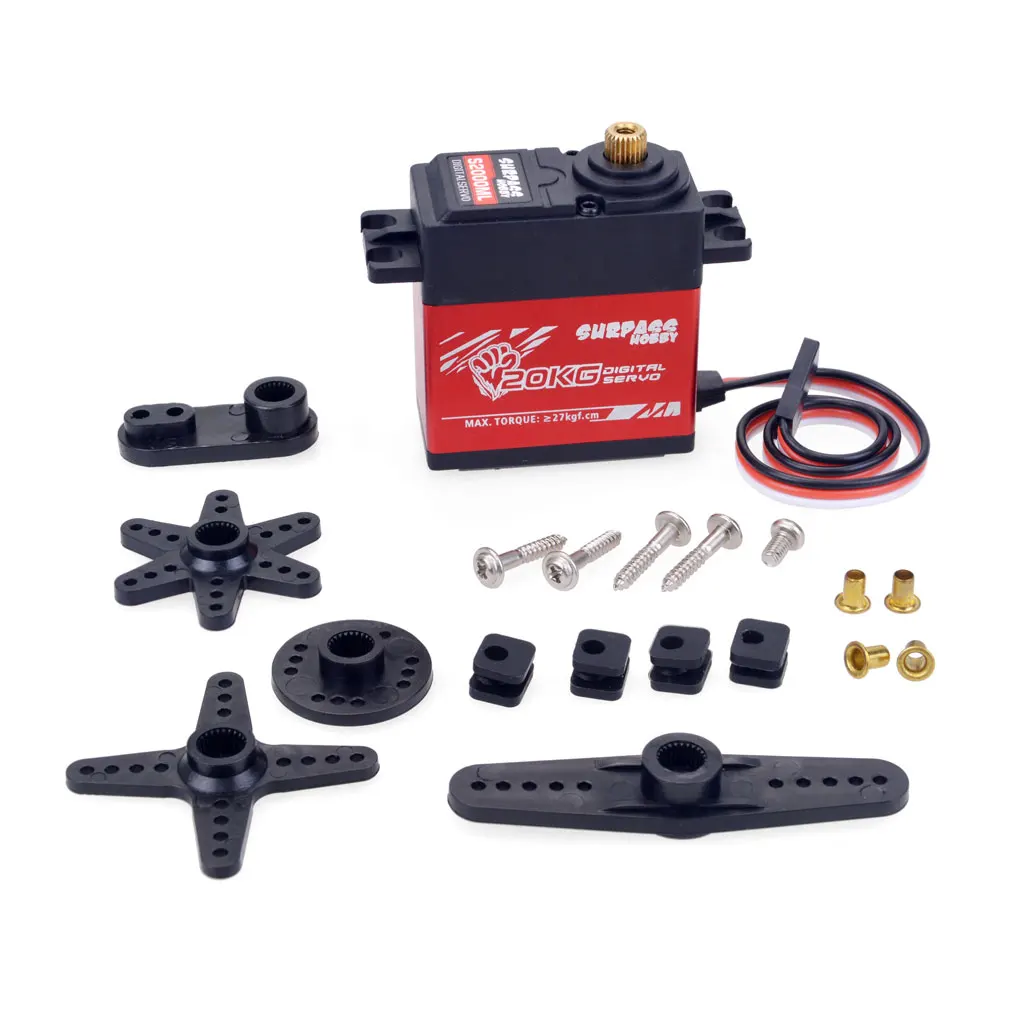 SURPASS Hobby Digital Servo 9G 17G 25G 6KG 9KG 15KG 20kg เกียร์โลหะ Servo สําหรับ 1/8 1/10 RC รถเรือท่อเครื่องบินเครื่องบินหุ่นยนต์