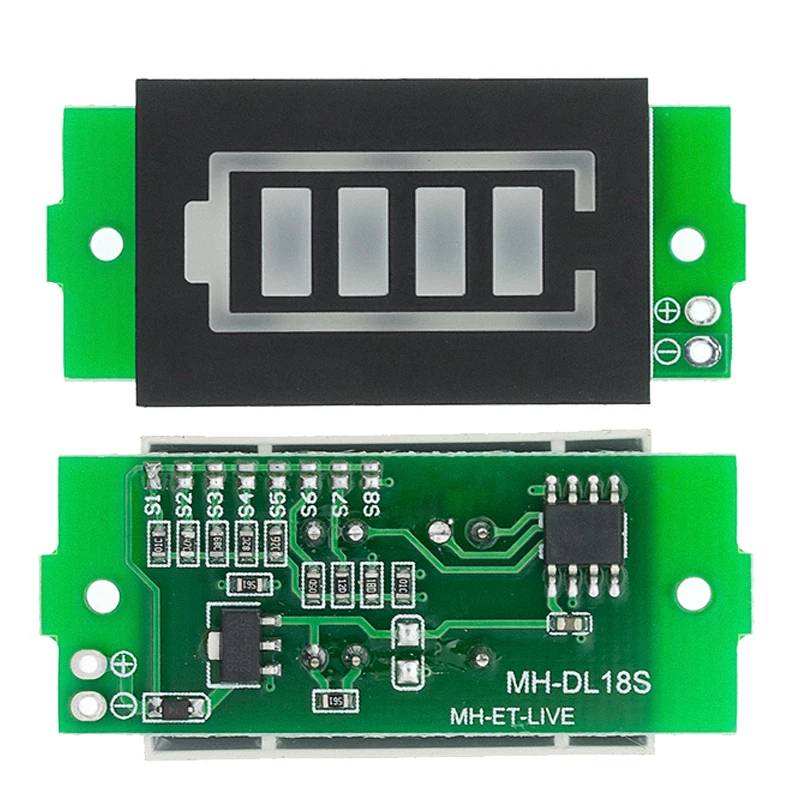 1S-4S-8S シングル 3.7V リチウム電池容量インジケーターモジュール 4.2V ブルーディスプレイ電気自動車バッテリー電力テスターリチウムイオン