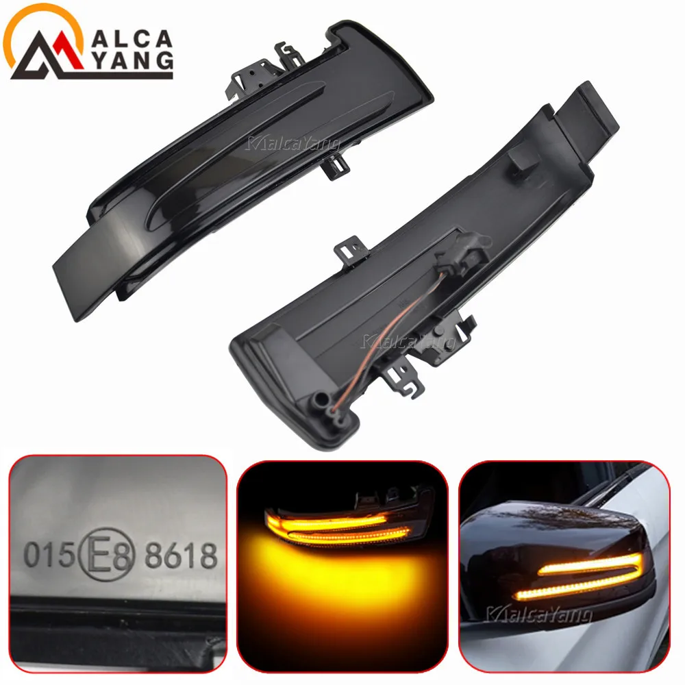 2 pçs sinal de volta dinâmico led luz indicador espelho lateral para mercedes benz w204 cla a b c e s gla glk cls classe w176 w212