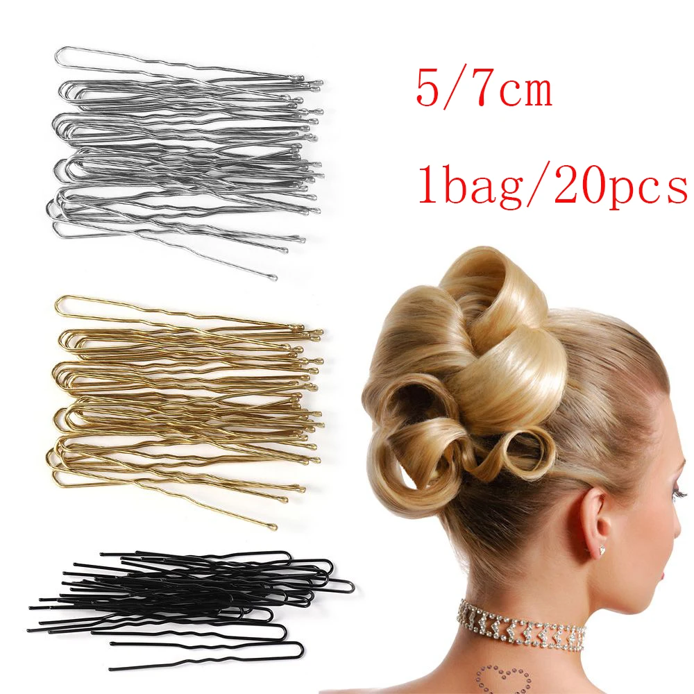 5/7 Cm 20 Chiếc U Kẹp Tóc Hình Kẹp Tóc Bobby Chân Kim Loại Barrette Nữ Người Mẫu Dụng Cụ Cô Dâu Kiểu Tóc dụng Cụ Для Волос Trang Sức Giọt