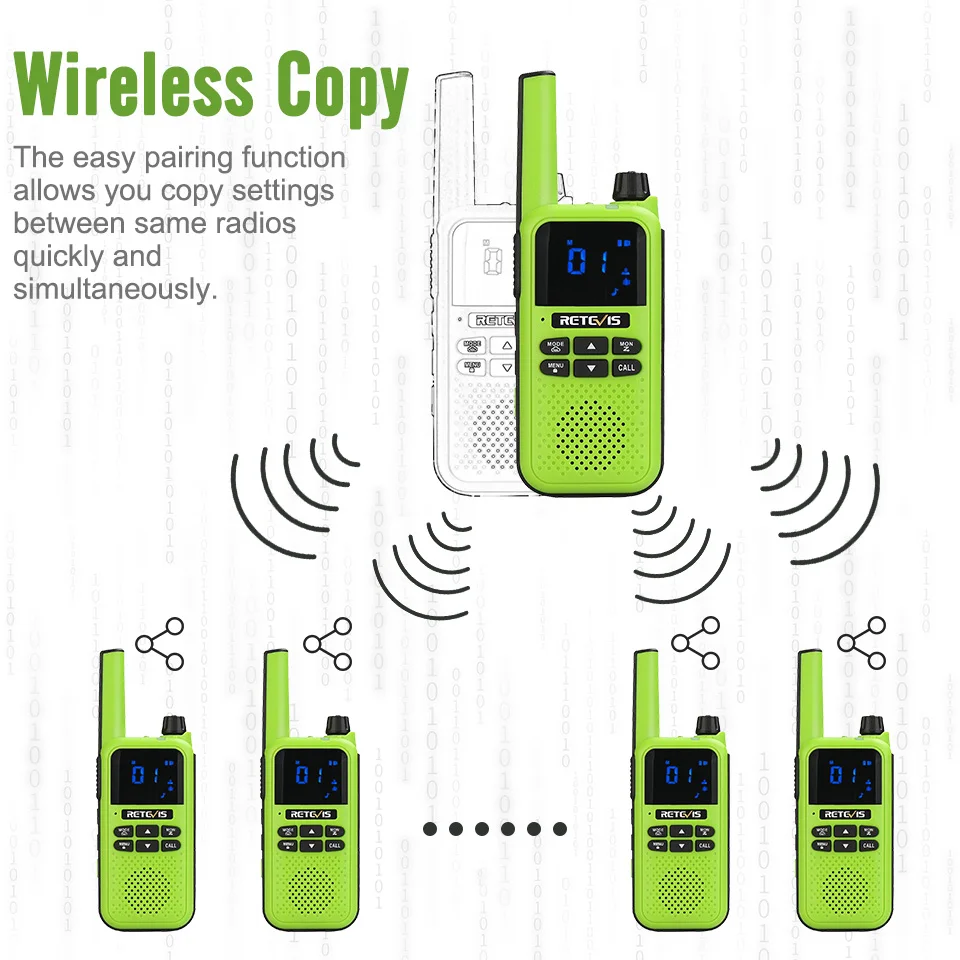 Retevis RA619 Walkie Talkie Wiederaufladbare Zwei-weg Radio Empfänger PMR für Motorola Bluetooth-Kompatibel Walkie-talkies für jagd