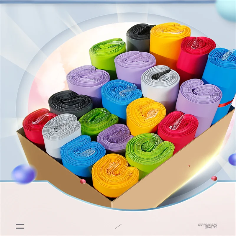 50Pcs สีม่วง Courier Mailer ถุงบรรจุภัณฑ์โพลีแพคเกจพลาสติก Self-กาว Mailing Express กระเป๋าซองจดหมายไปรษณีย์กระเป๋า Mailing