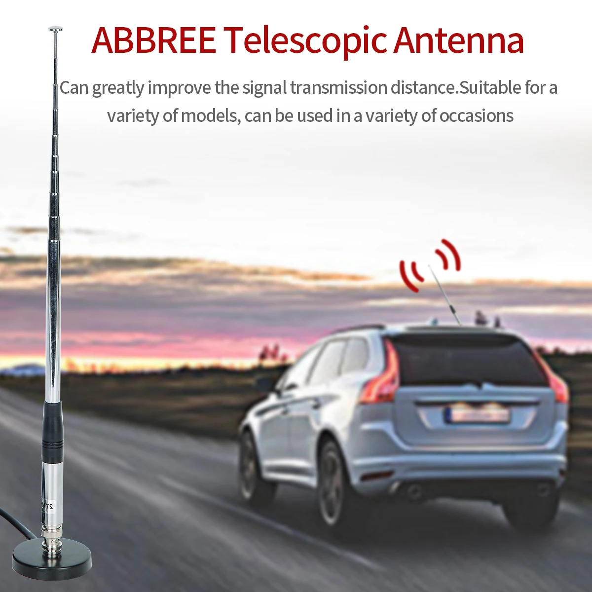 Antena de rádio cb 27mhz bnc para baofeng quansheng UV-K5 (8) radio anytone midland uniden cobra antena portátil walkie talkie