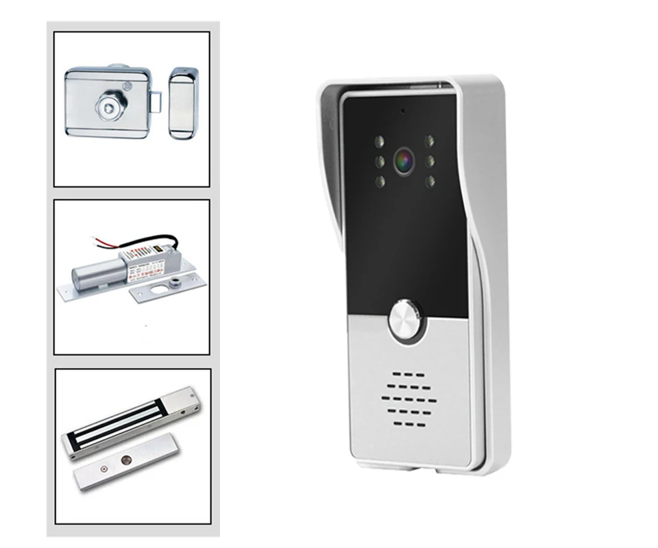 Dragonsview-sistema de intercomunicación de vídeo para el hogar, timbre de puerta con cámara, sistema múltiple de monitoreo de desbloqueo, 7"