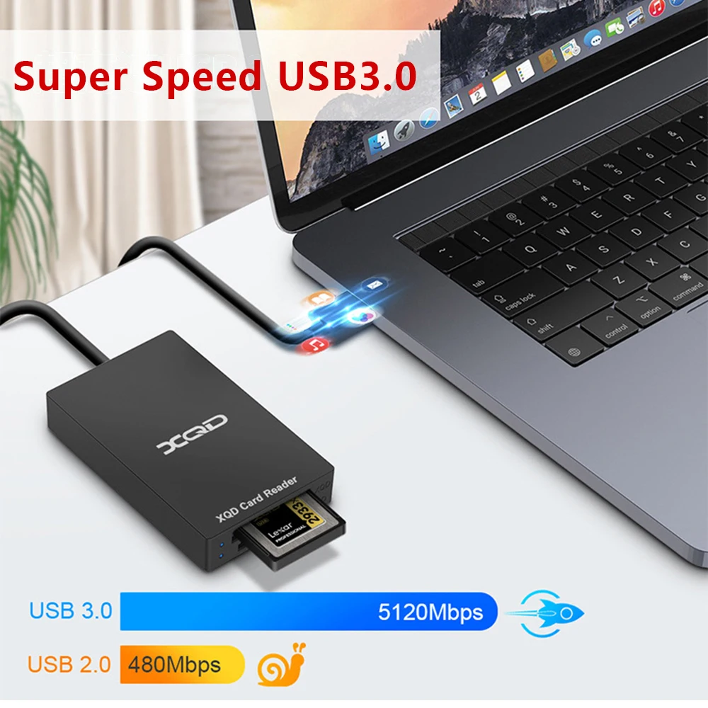 Многофункциональное устройство чтения карт UTHAI Q02 Rocketek Type-c к XQD Устройство чтения карт памяти USB 3.0 M/G поддерживает скорость до 5 Гбит/с