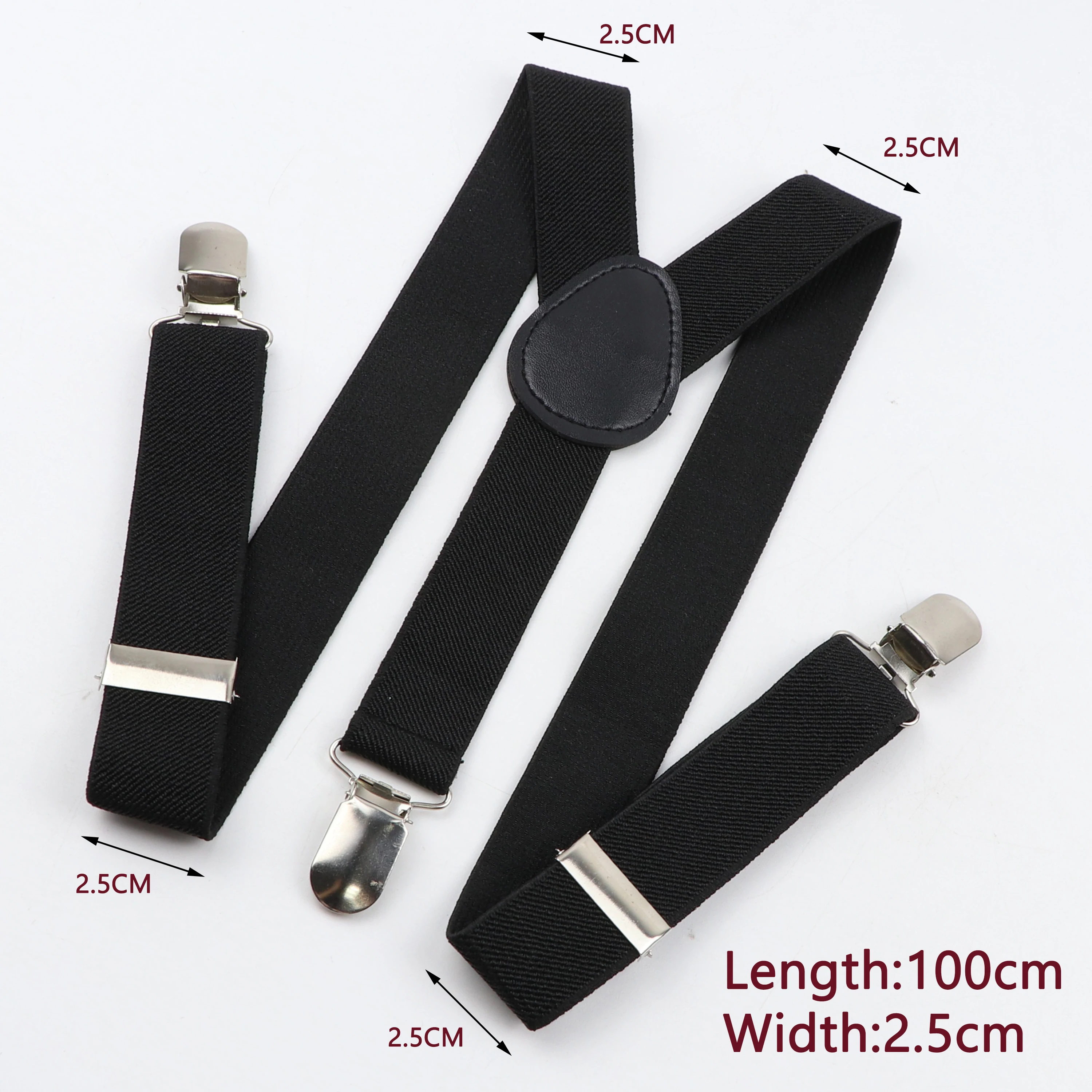 Ofertas destacadas Tirantes de cuero elásticos de Color sólido para hombres y mujeres correas ajustables clásicas para camisa pantalones faldas accesorios de boda